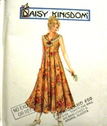 7551 SIMPLICITY ADULT DK BACK BUTTON SLEEVELESS FLARE LONG DRESS PATTERN 6-22